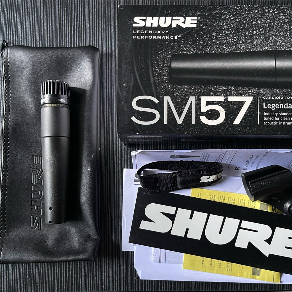 Mic shure sm57 original mexico instrument/vocal microphone, mic recording murah, mic murah