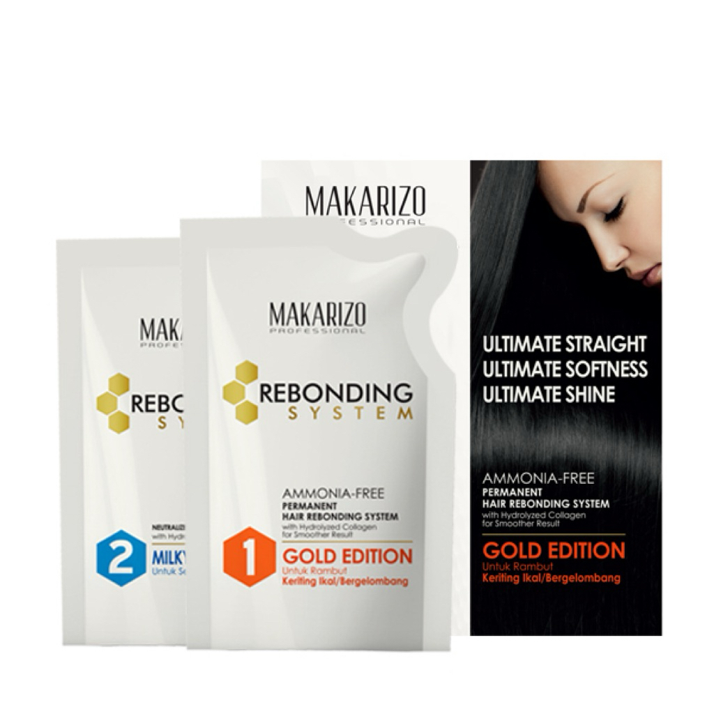 Makarizo Rebonding System Gold Edition & milky neutralizing