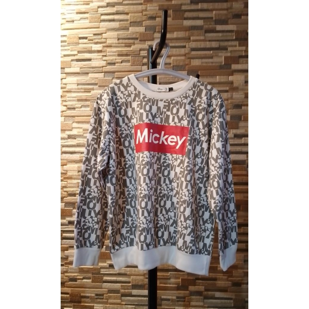 Sweater/Crewneck Pria/Remaja Cowok Mickey Pernah Dipakai (PL)