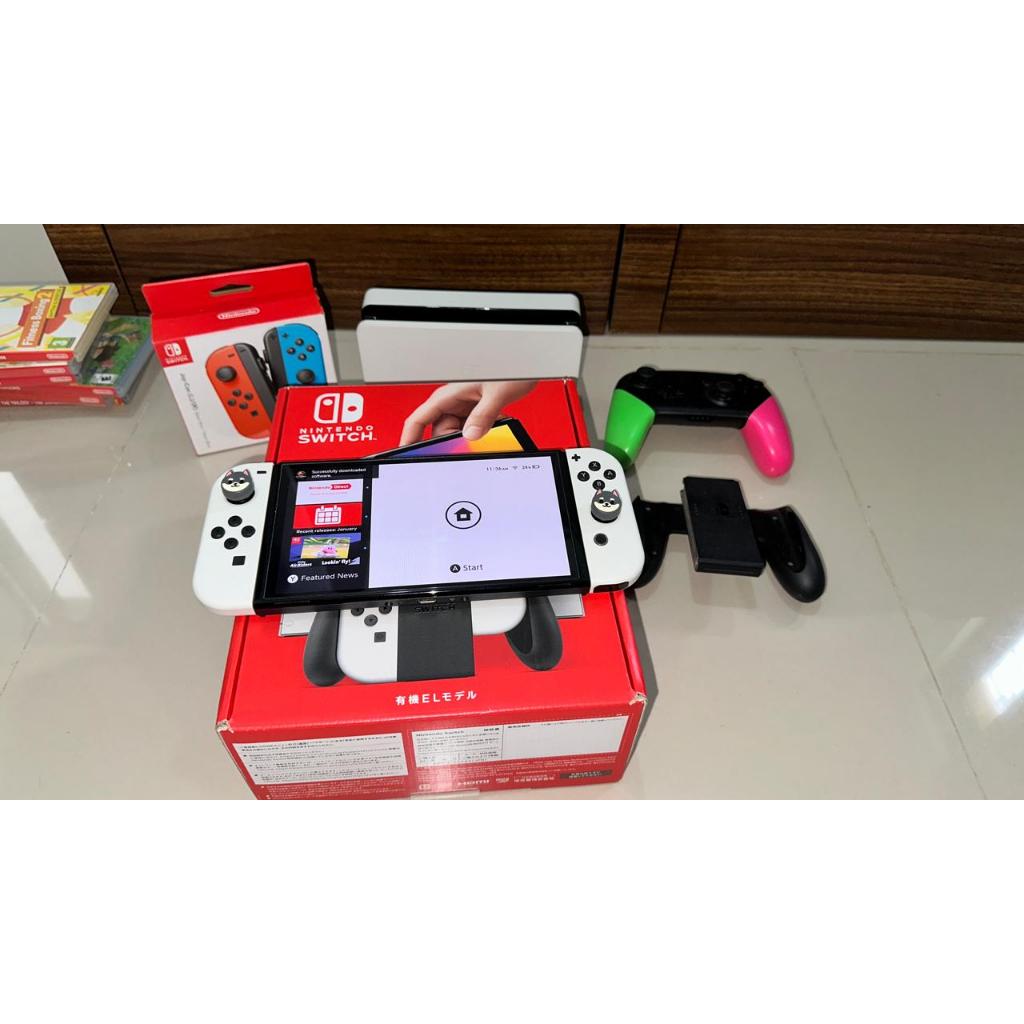 Preloved Nintendo Switch OLED fullset + box