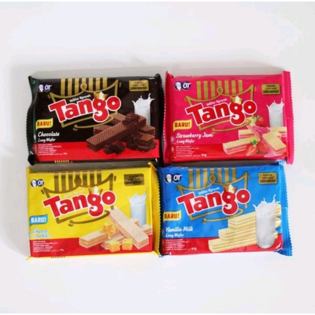 Tango Wafer 39gr - Rasa Vanila Coklat, Camilan Renyah, Kemasan Hemat