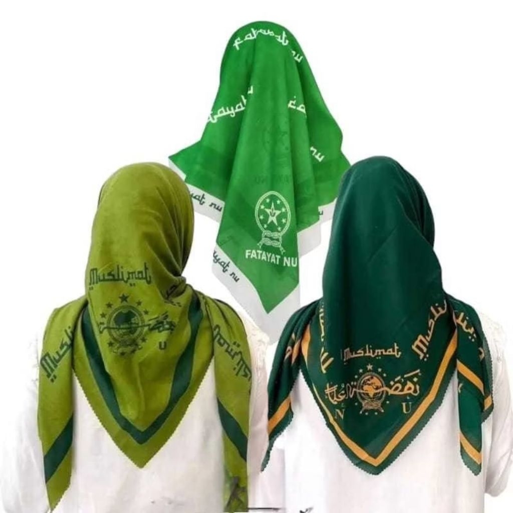 JILBAB SEGIEMPAT MUSLIMAT NU MOTIF / HIJAB SEGI EMPAT MOTIF NU / MUSLIMAT / FATAYAT / IPPNU / KERUDU