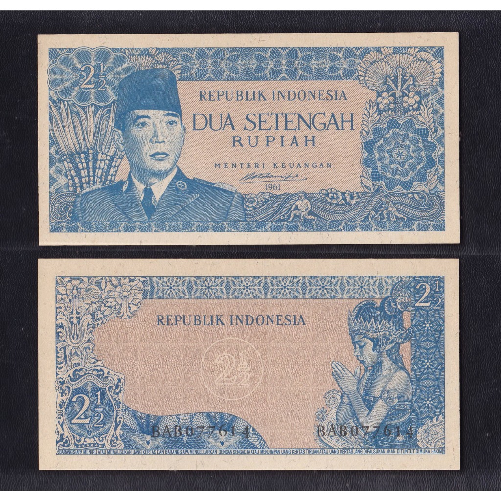 Uang kuno Orida Borneo 2½ rupiah tahun 1961 emisi Kalimantan Utara
