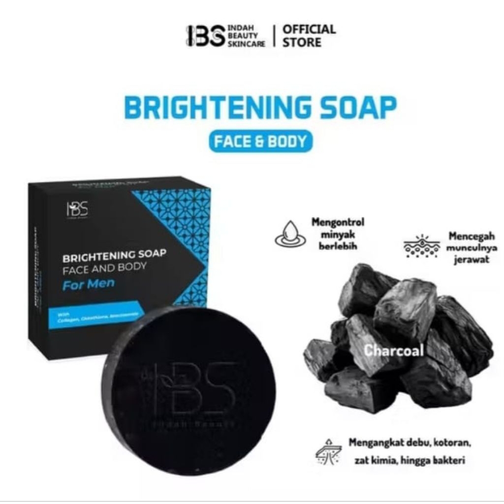 IBS BRIGHTENING SOAP SABUN PEMUTIH PRIA