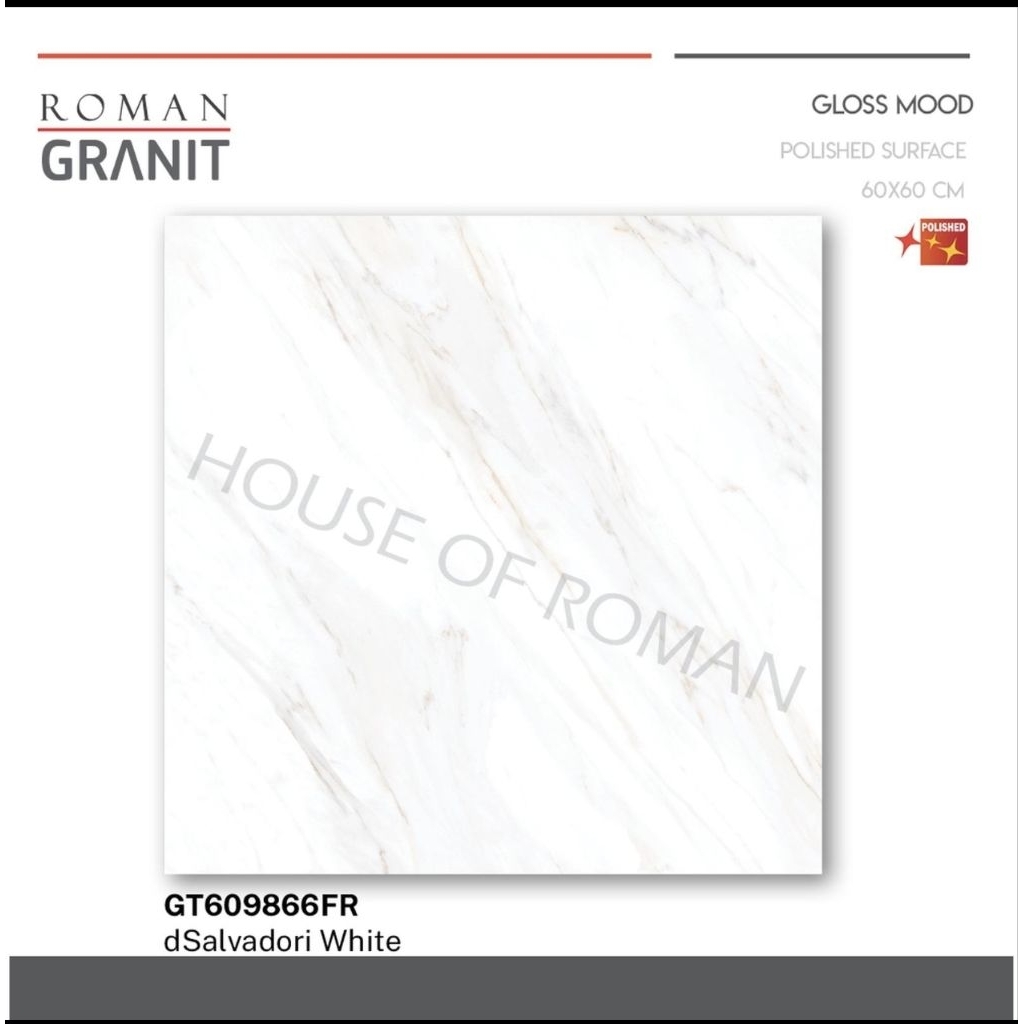 Roman Granit 60x60 dSalvadory White/Keramik Granit Carara 60x60/Granit 60x60 Glossy