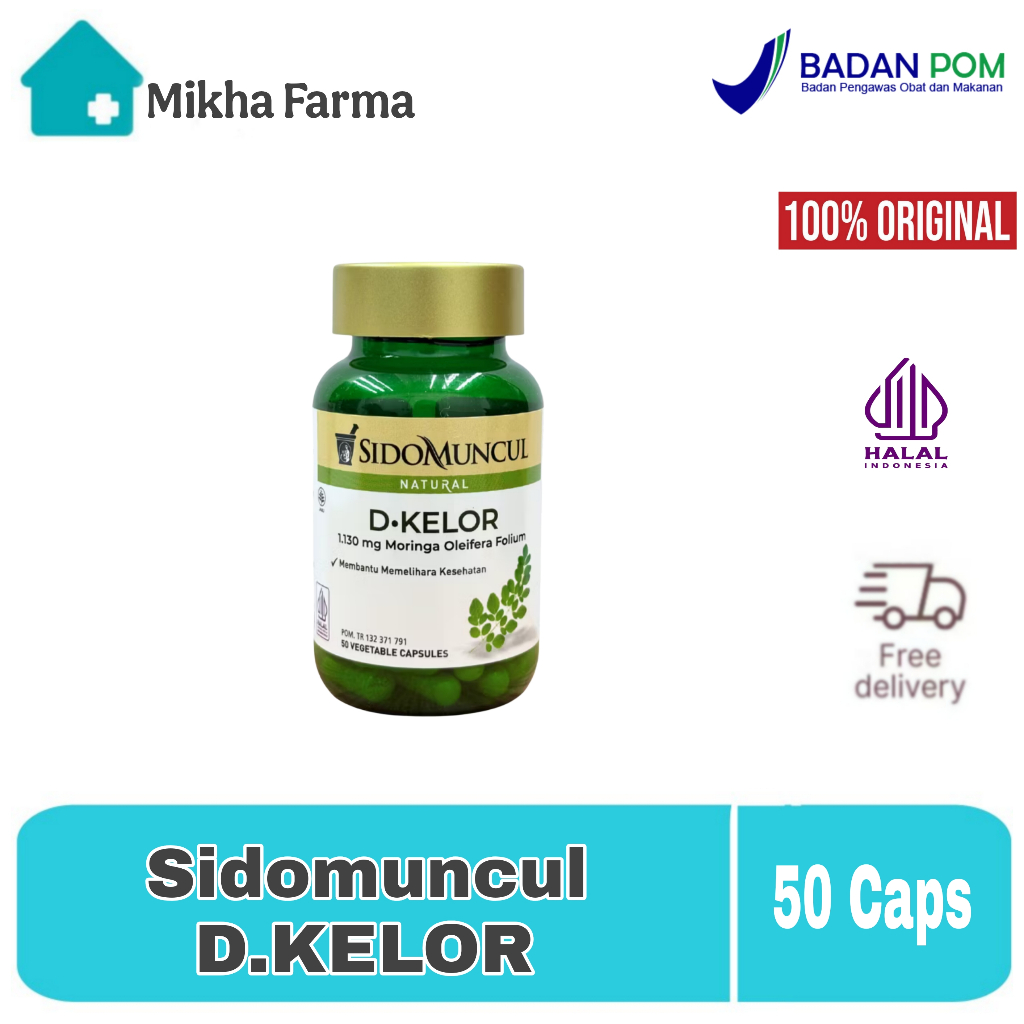 Sido Muncul Sari Daun Kelor 50 Kapsul Kesehatan