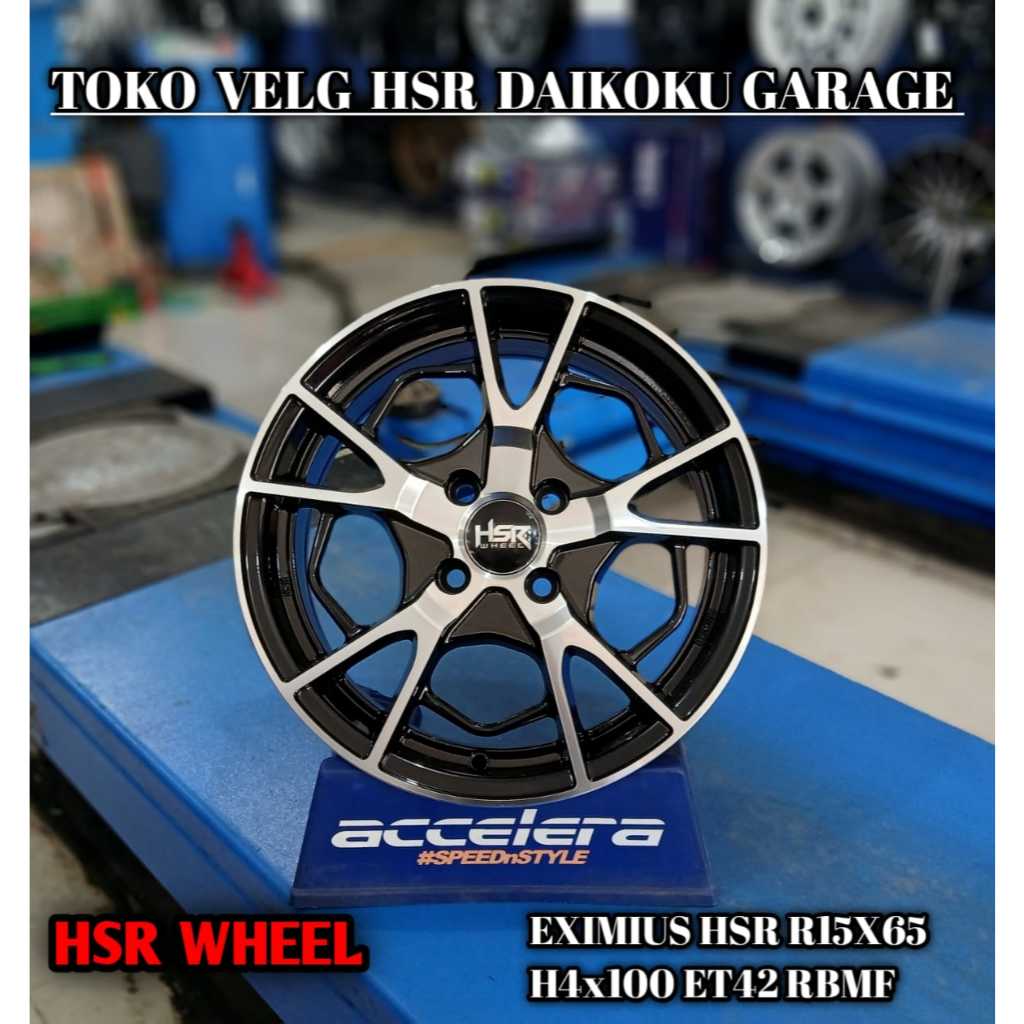 Sale Velg Hsr Eximius Ring 15 PCD 5X100 Off-set 42 Cocok Mobil Jazz Brio Sigra Agya Calya dll