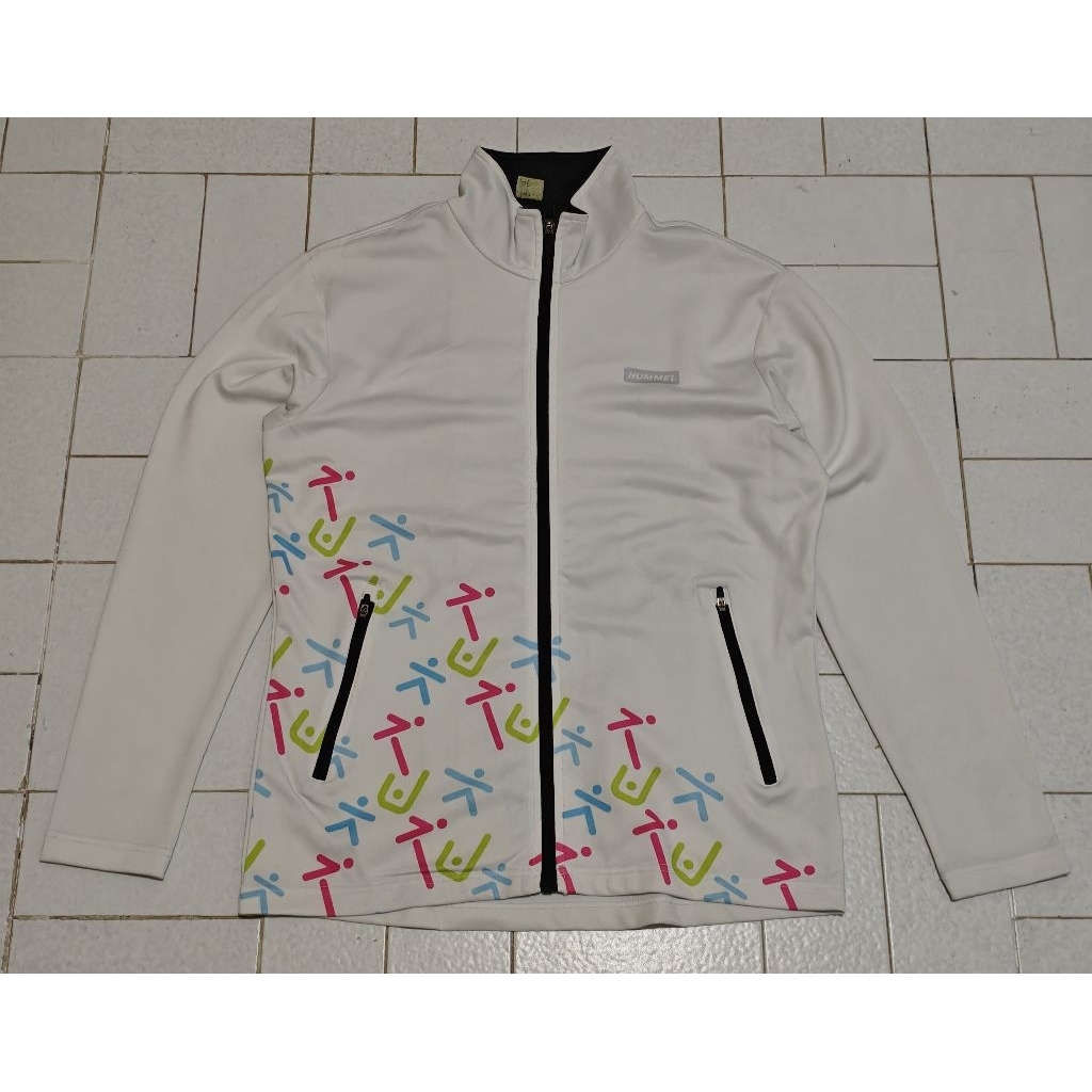 Jaket Sport Running Hummel Putih