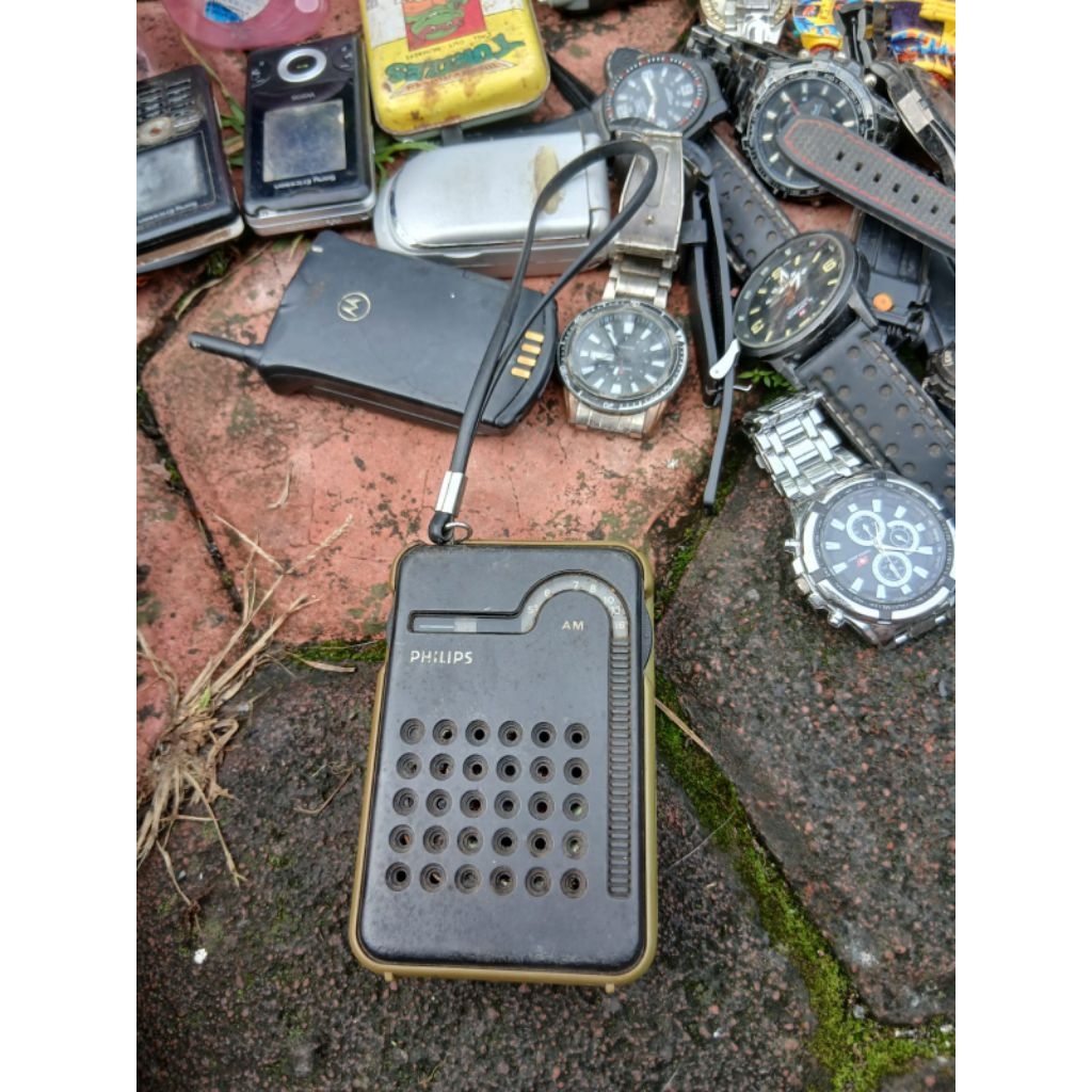 radio phillips 75rb jadul antik kuno lawas vintage display anggap mati