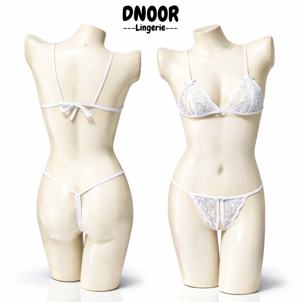 HOT DEALS DNOOR SET BRA DAN CD GSTRING MOTID RENDA OPEN V DAN OPEN CUP BAHAN POLYESTER BLEND LACE