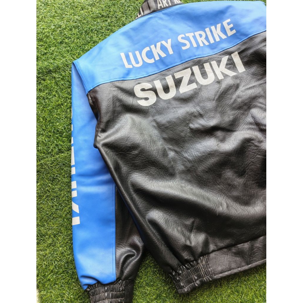 JAKET SUZUKI LUCKY STRIKE ORIGINAL LIKE NEW + ADMIN SHOPEE 13%