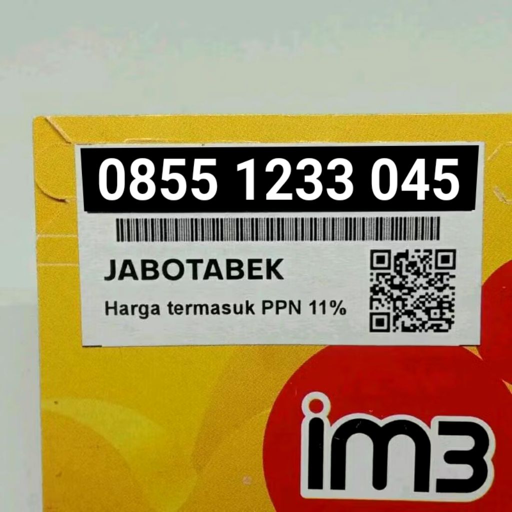 kartu perdana cantik IM3 urut 1233 045