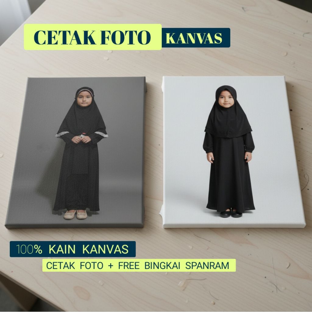 Cetak foto kanvas 100% kain kanvas