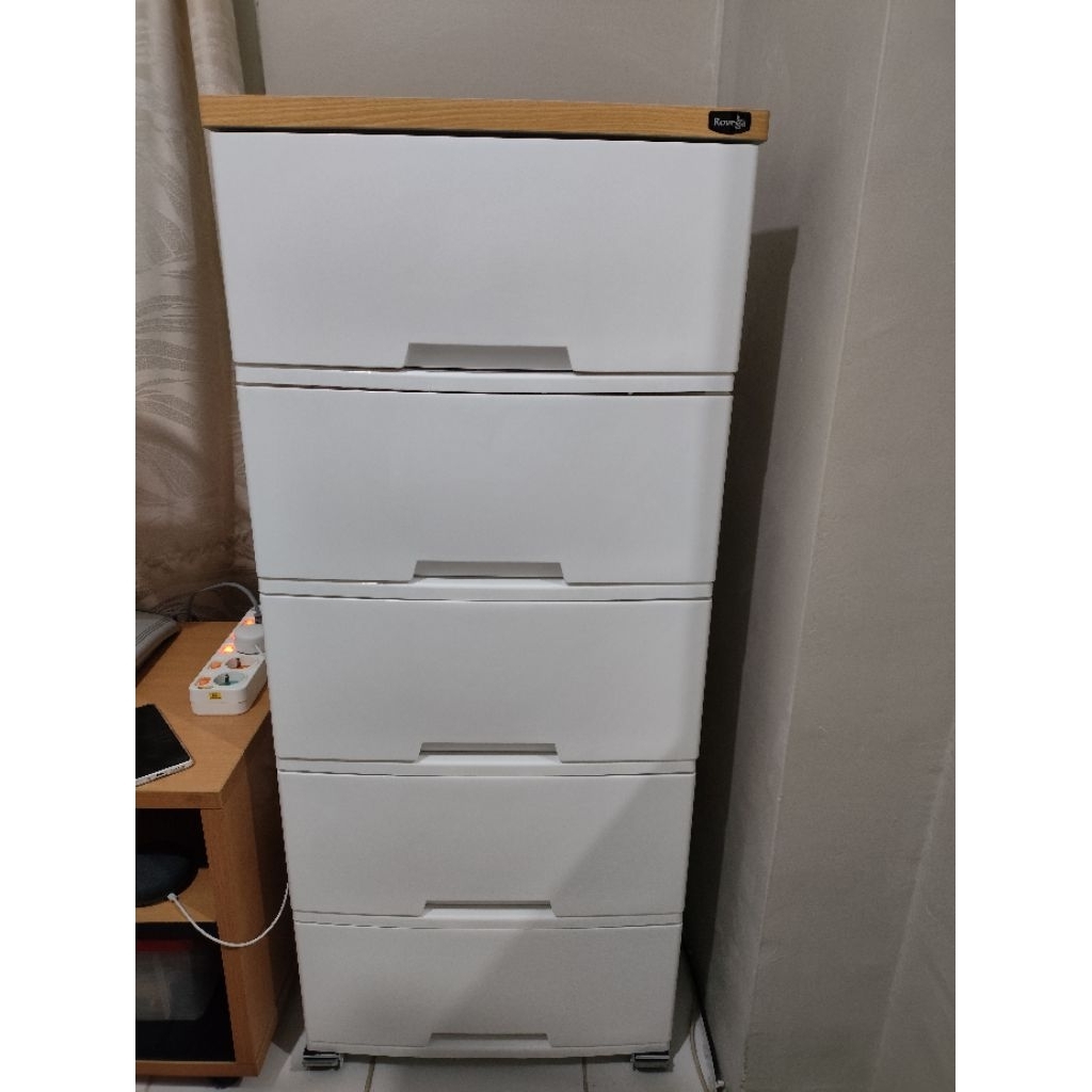 Lemari Plastik Rovega 5 Susun CMG 530 Sudah Dirakit - Lemari Pakaian Plastik Rovega Lemari Laci Lema