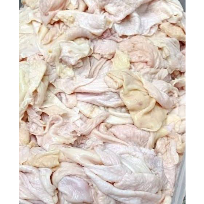 KIRIM INSTAN KULIT AYAM MENTAH FRESH 500GR 1KG SEGAR TANPA PENGAWET HALAL 100%