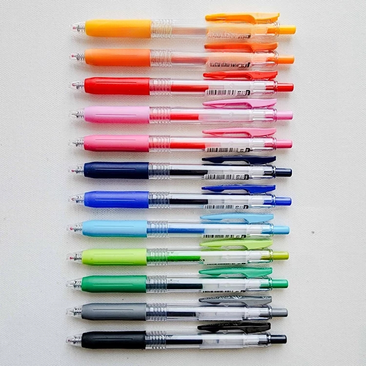 Pulpen Gel Zebra Sarasa Black / Blue 0.5 / 0.7 / 1.0 - Satuan - Refill Pulpen Hitam