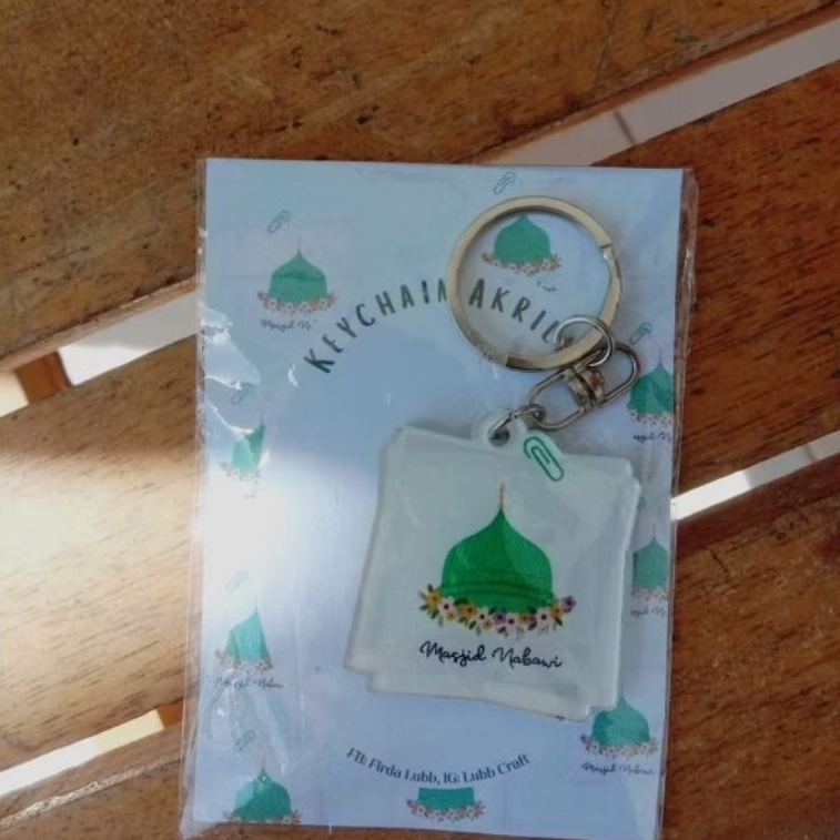 Keychain Akrilik Masjid Nabawi