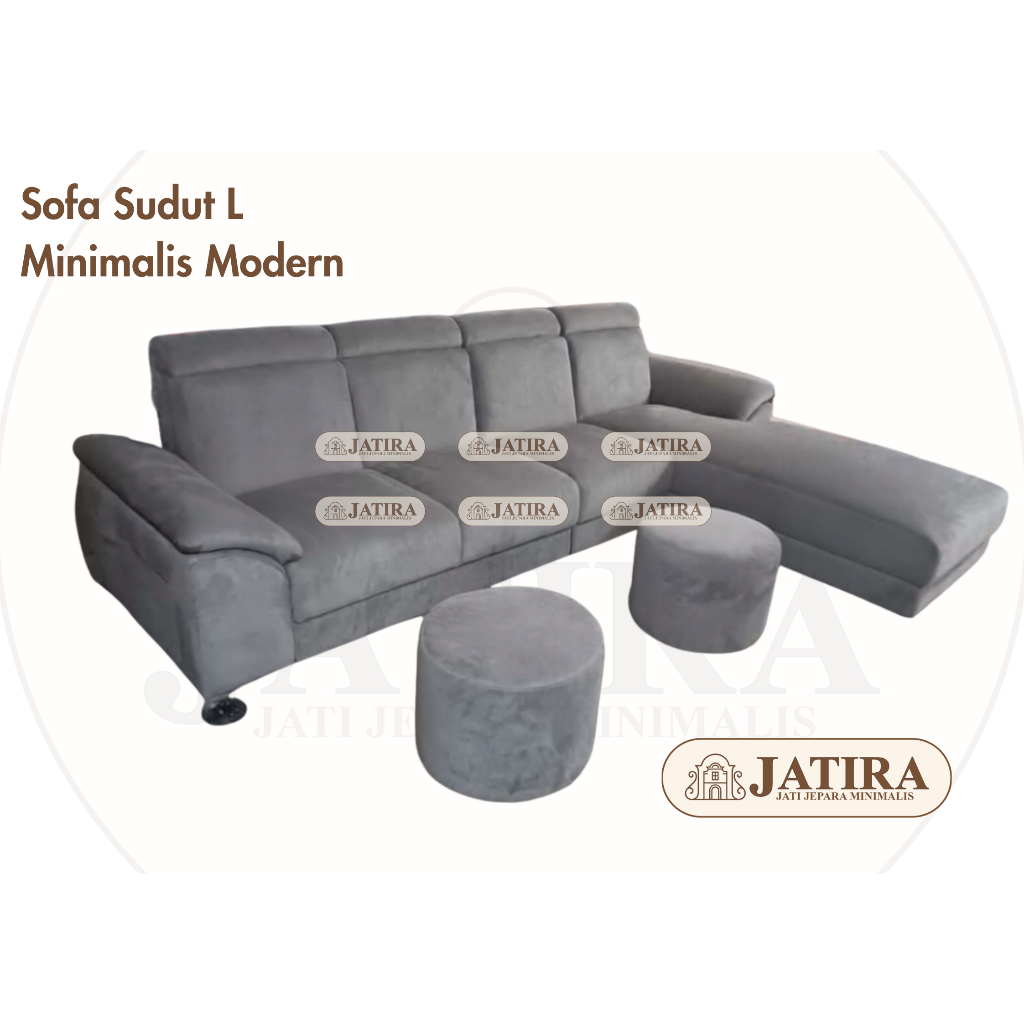 Sofa Sudut L Minimalis Modern | Sofa L Sudut Minimalis Murah Palembang