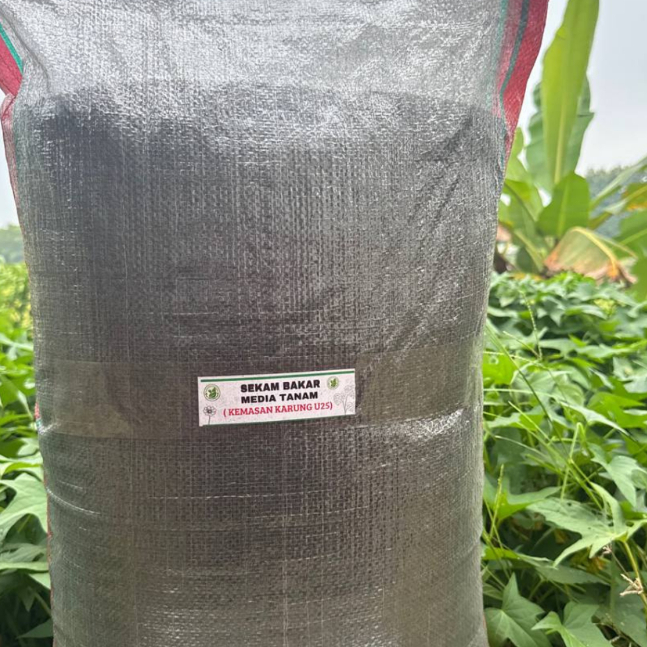 AHT - Media Tanam Sekam Bakar (Arang Sekam) Karung 25 | Sekam Bakar 1 Karung Siap Pakai