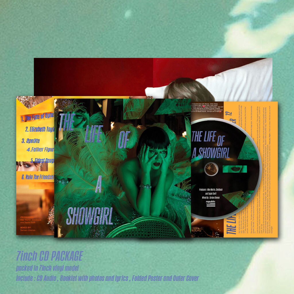 CD 7INCH TAYLOR SWIFT - THE LIFE OF A SHOWGIRL ‘ IT’S RAPTUROUS ‘ EDITION CD ALBUM . TAYLOR SWIFT CD
