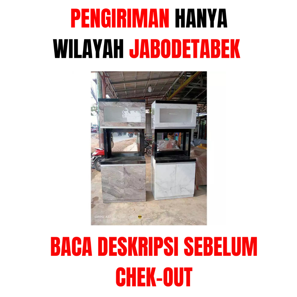 BACA DESKRIPSI / CHT TOKO / LEMARI SAYUR/RAK PIRING 2 PINTU MINIMALIS HPL/FREE ONGKIR MAX 35KM