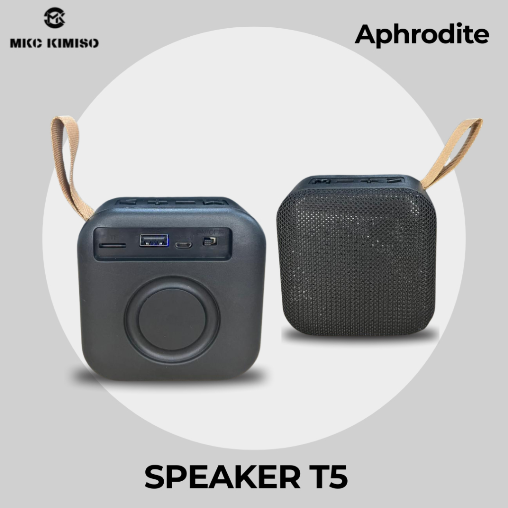 Speaker Mini T5 Bluetooth Portable | Suara Kencang & Bass Mantap
