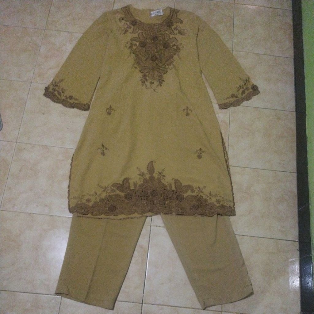 PRELOVED - Gamis Jumbo Atasan+bawahan Coklat