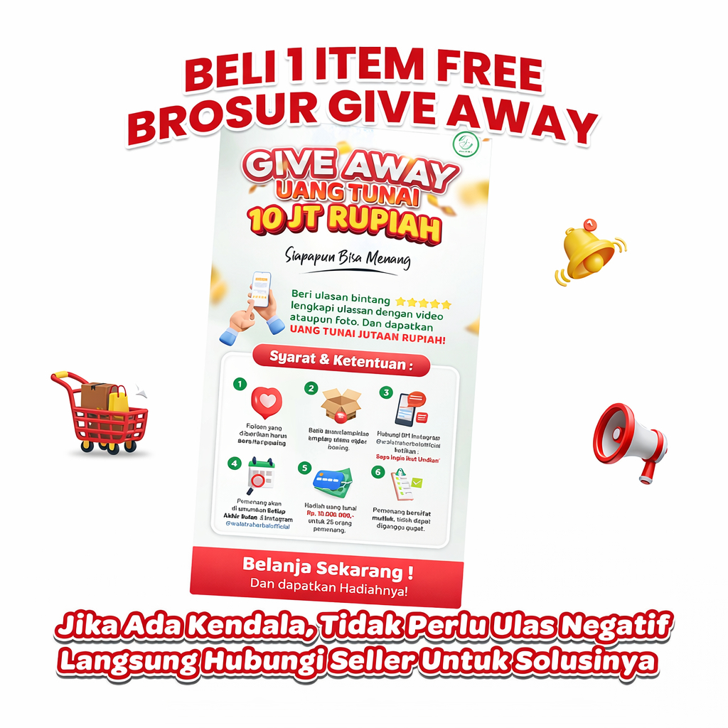Gratis Brosur Give Away Setiap Pembelian Produk - HEXABUMIN