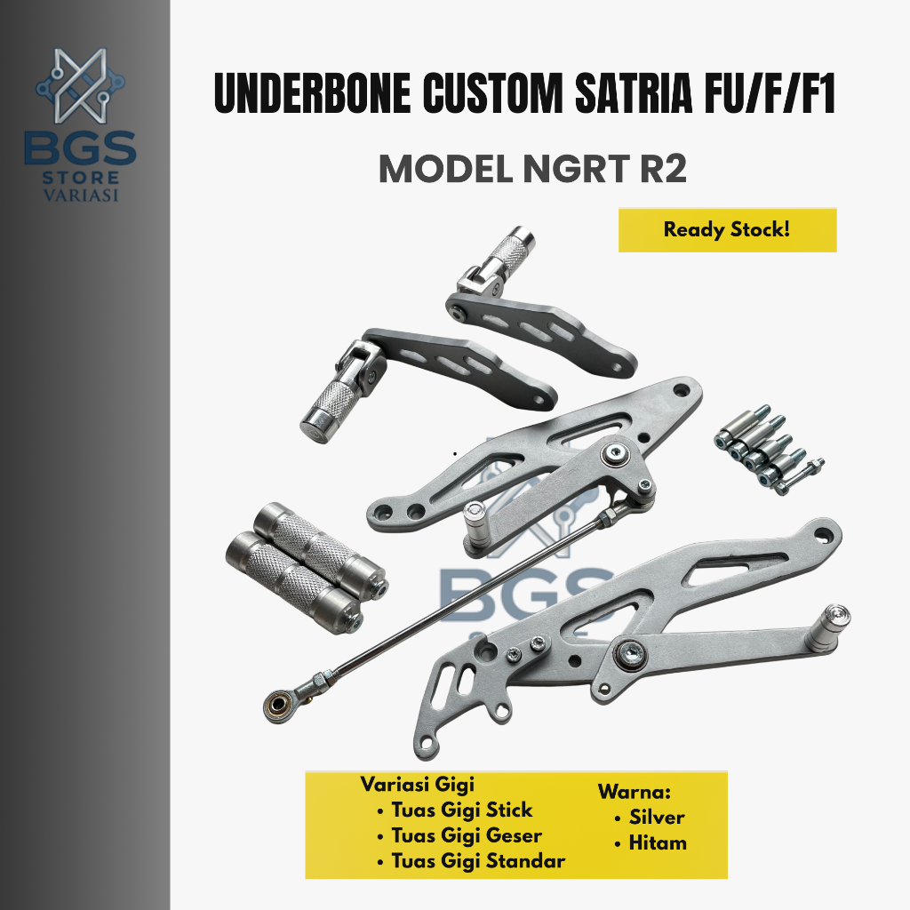 Step UB Footstep Underbone NGRT R2 Satria Fu Fi Injeksi Satria Karbu Facelift Plat Besi Tebal 8 mm
