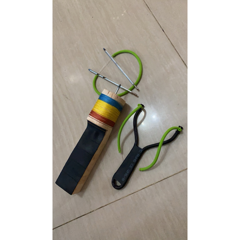 Ketapel Ikan 1 Set Lengkap Siap Pakai Frame  Besi Kuat