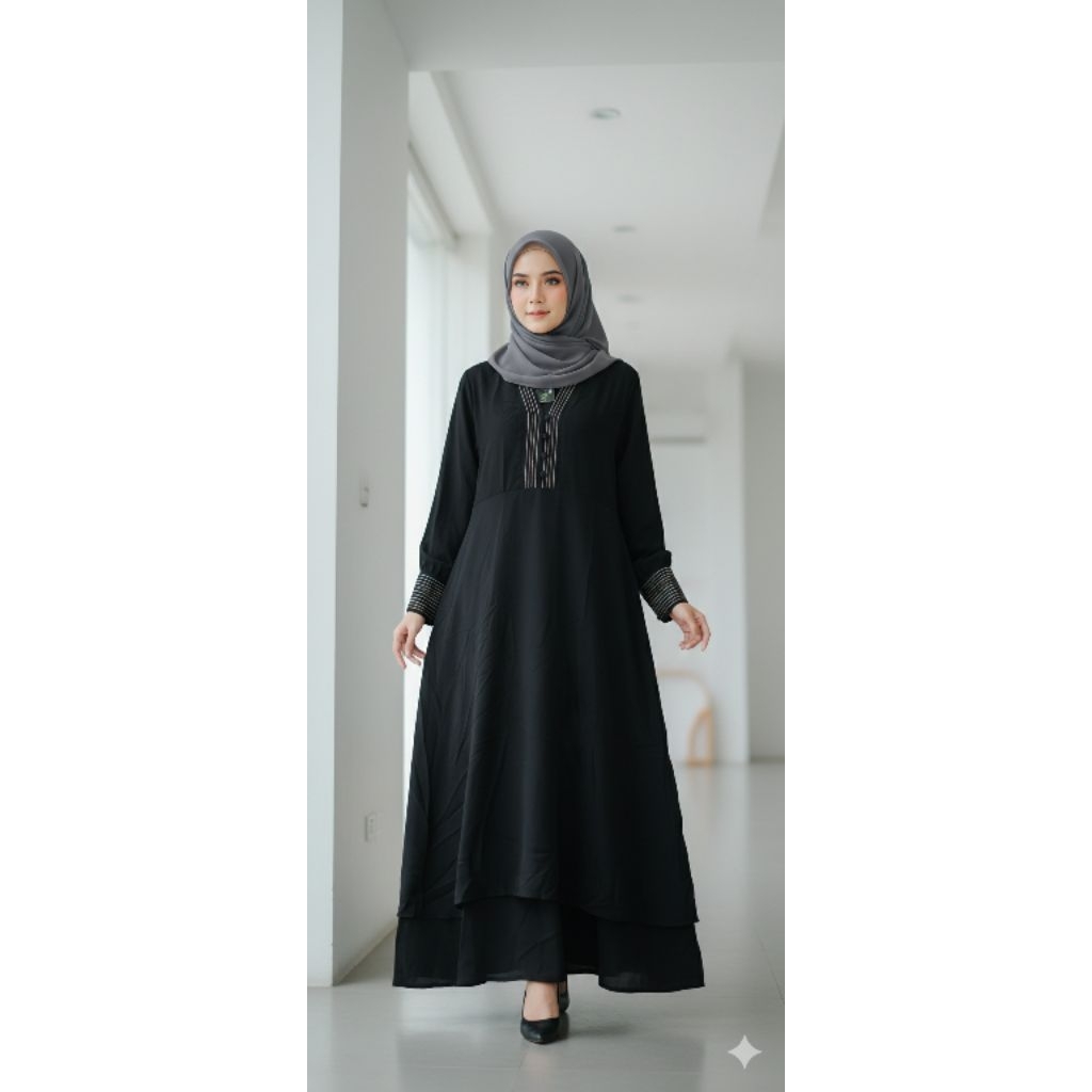 Gamis Syari Hijabuna Cantik Murah.