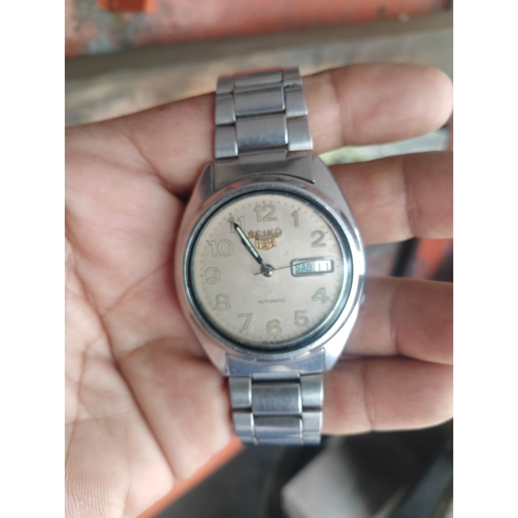 seiko 709-3040 salnon dial military