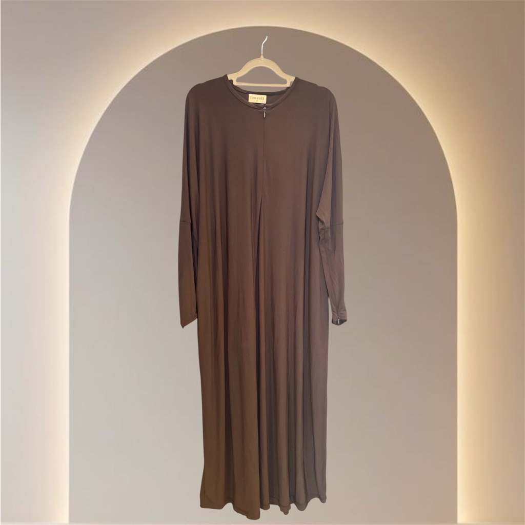 Abaya Batwing Black | Dress Muslim Wanita Hitam Umroh