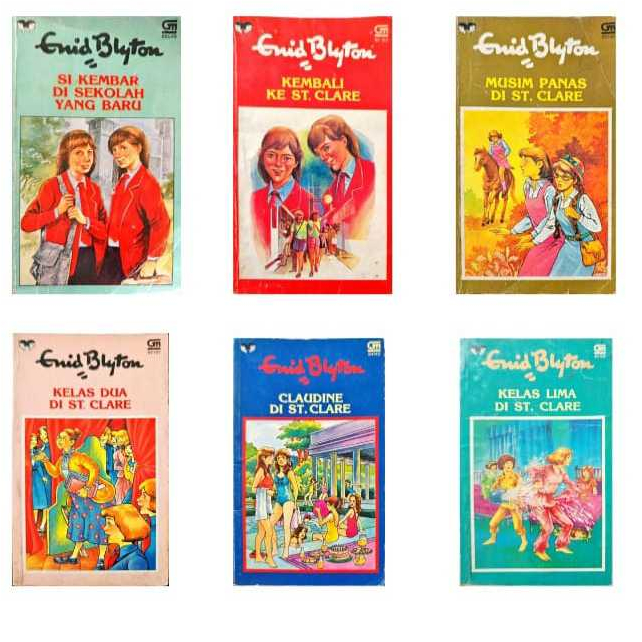 Enid Blyton St.Clare Series - Set Seri Lengkap - Cover lama