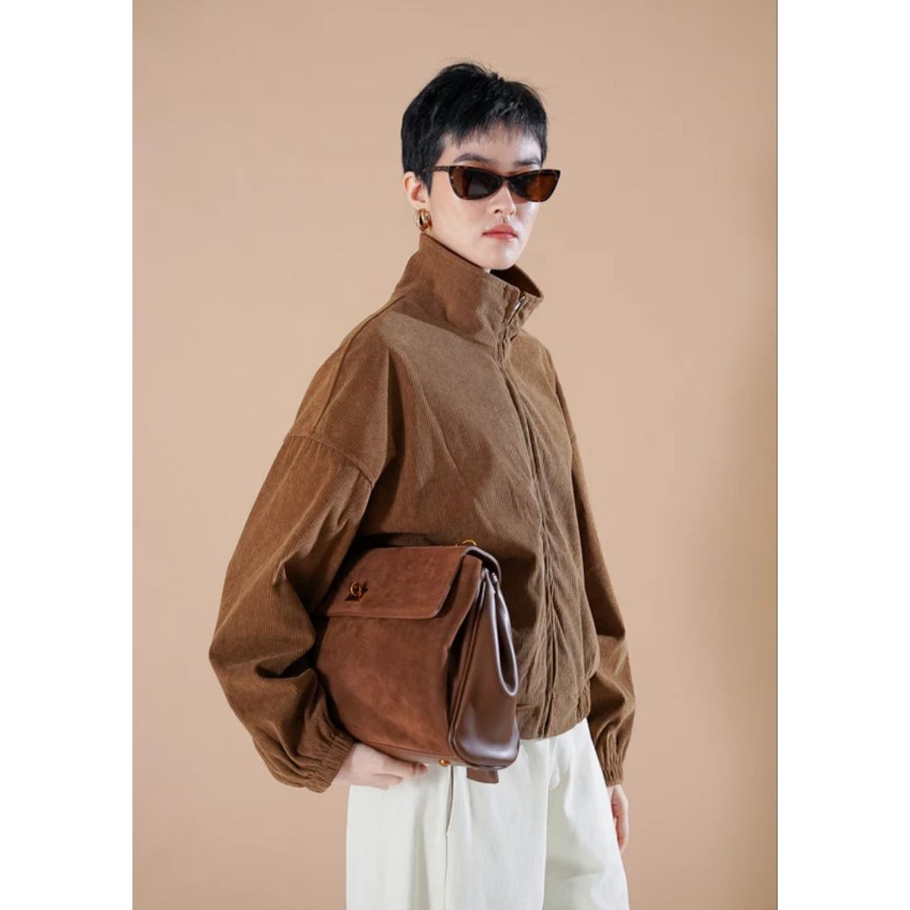 This Is April, Jaket Zipper Kenny Outer Brown (ORI)