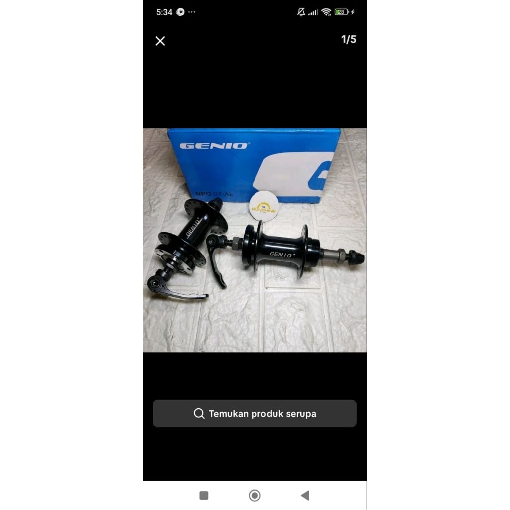 bos sepeda.mukak belakang lubang 36