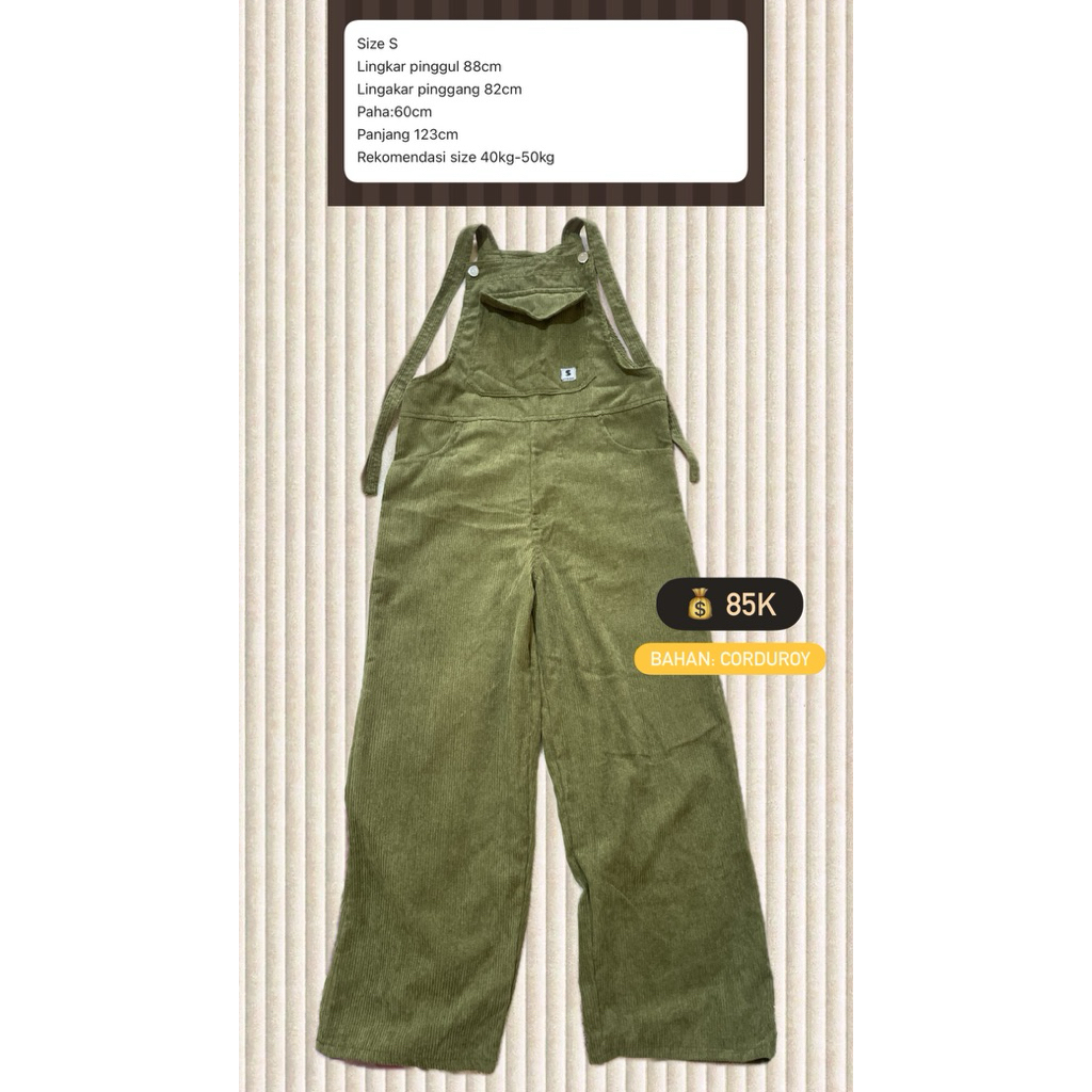 overall / jumpsuit corduroy