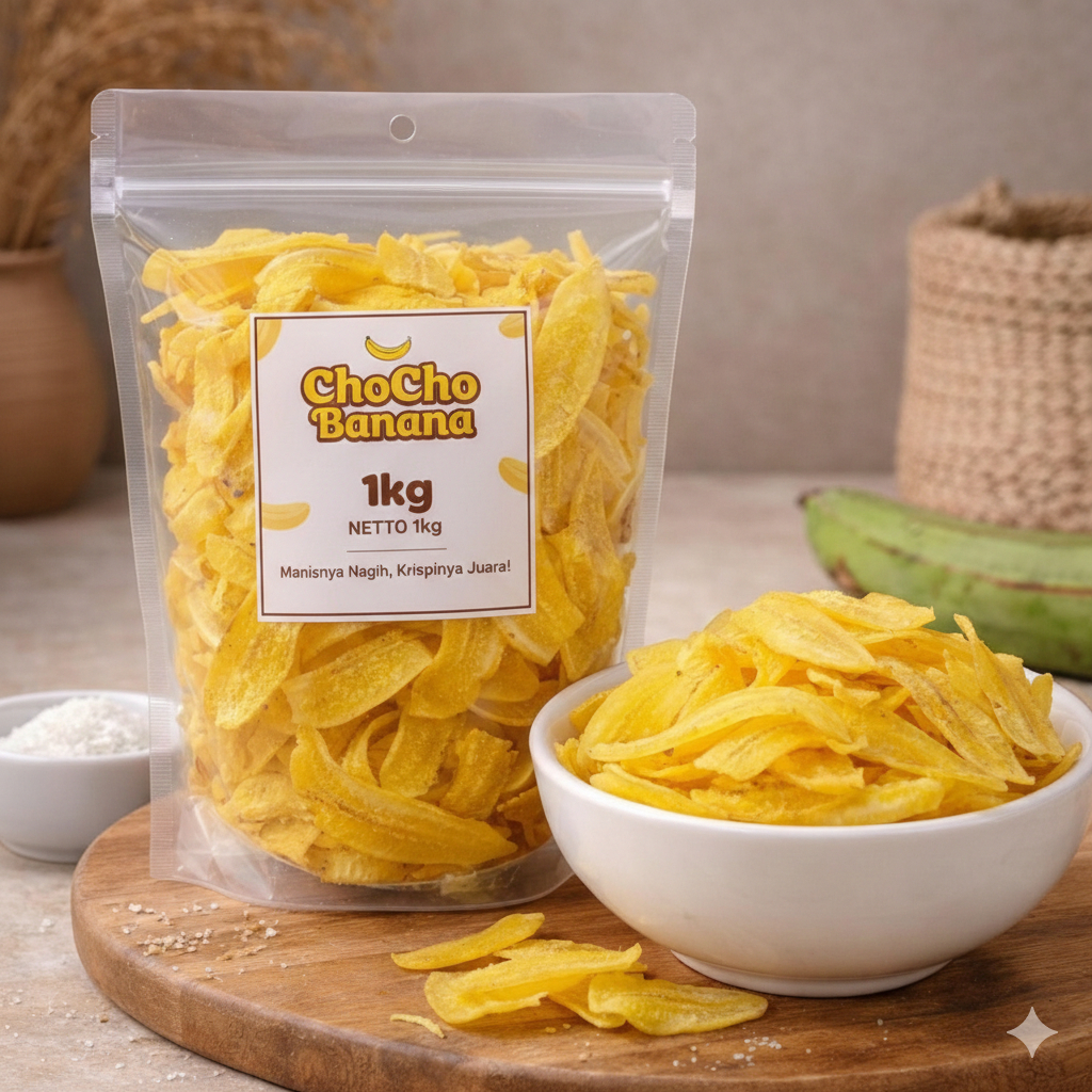 KERIPIK PISANG RASA ASIN GURIH 1 KG ORIGINAL TAWAR ASIN MURAH