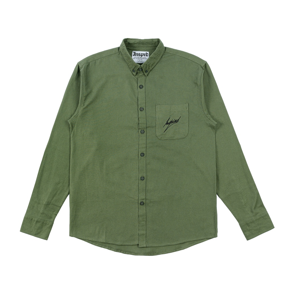 Inspired27 - Kemeja Lengan Panjang Zade Ar | Army