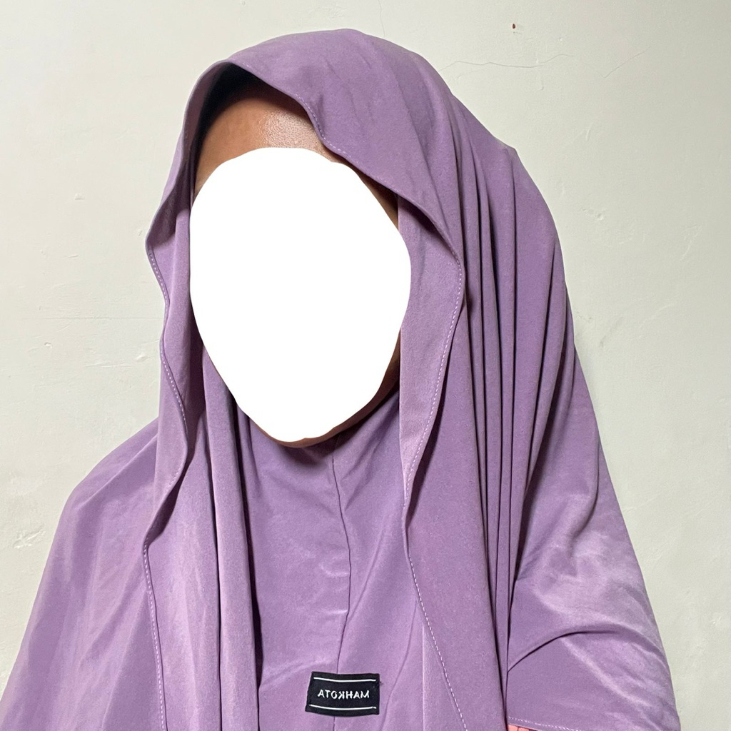 preloved pashmina jersey inner pashmina instan warna lilac