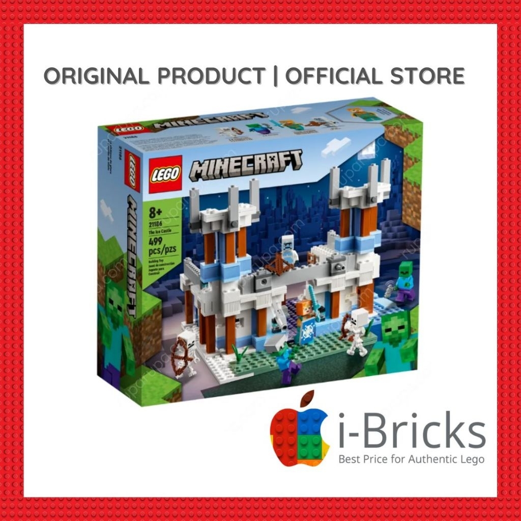 Lego Minecraft 21186 The Ice Castle Original