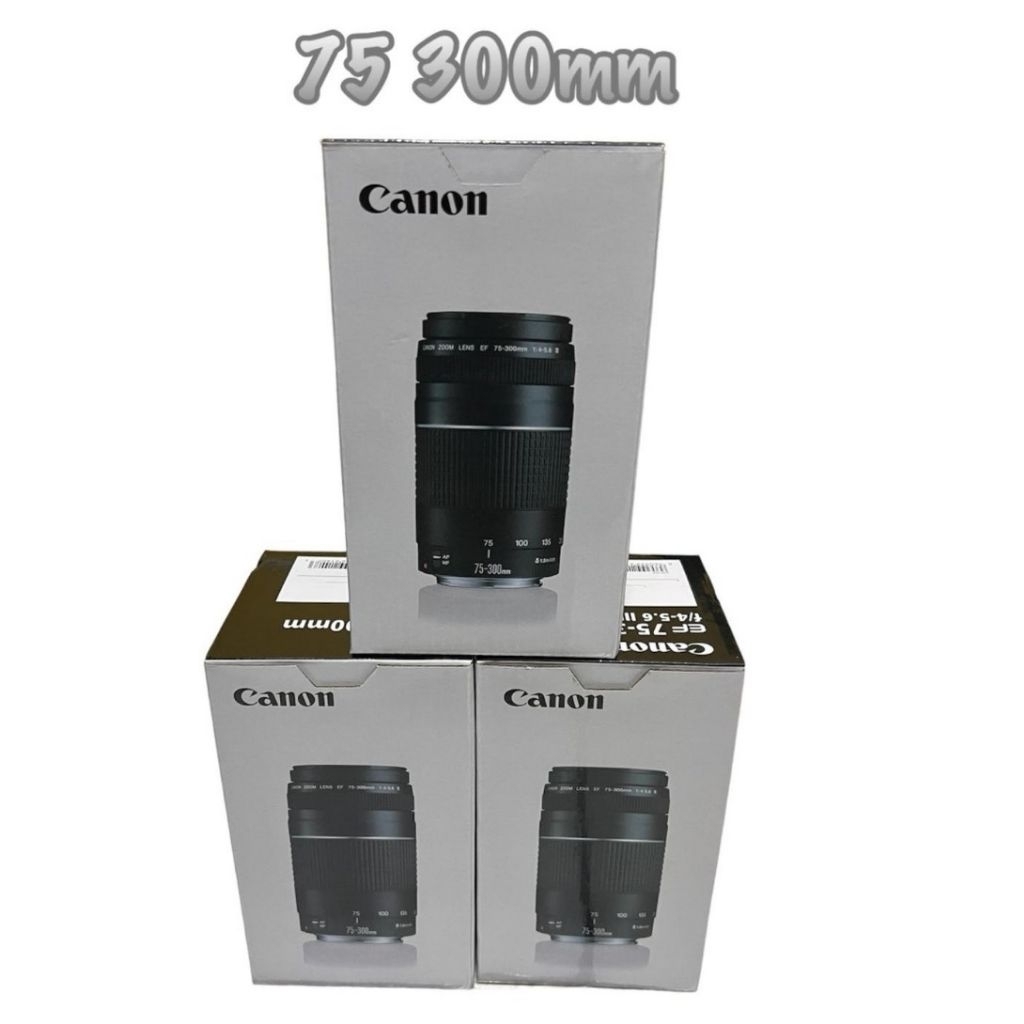 Dus lensa canon 75 300mm / Box untuk Lensa 75 300mm