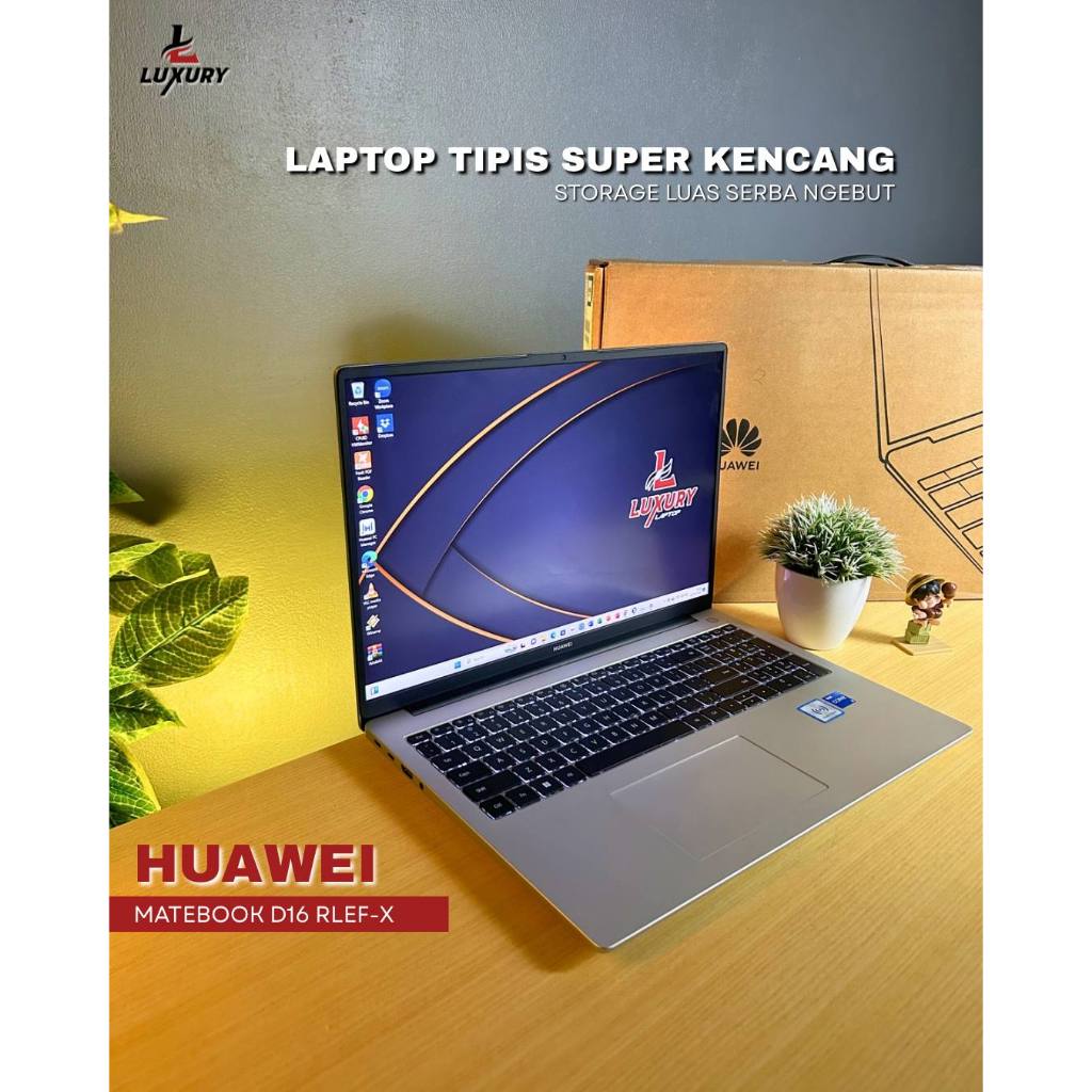 LAPTOP HUAWEI MATEBOOK D16 12TH GEN CORE I5 RAM 16GB SSD 512GB BACKLIGHT SECOND