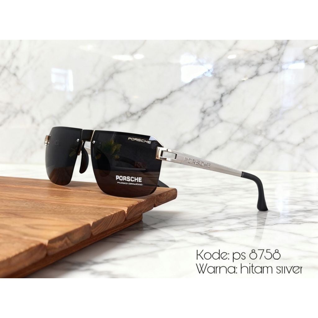 Newww kacamata porsche design titanium eyewear lensa polarized sunglasses mewah