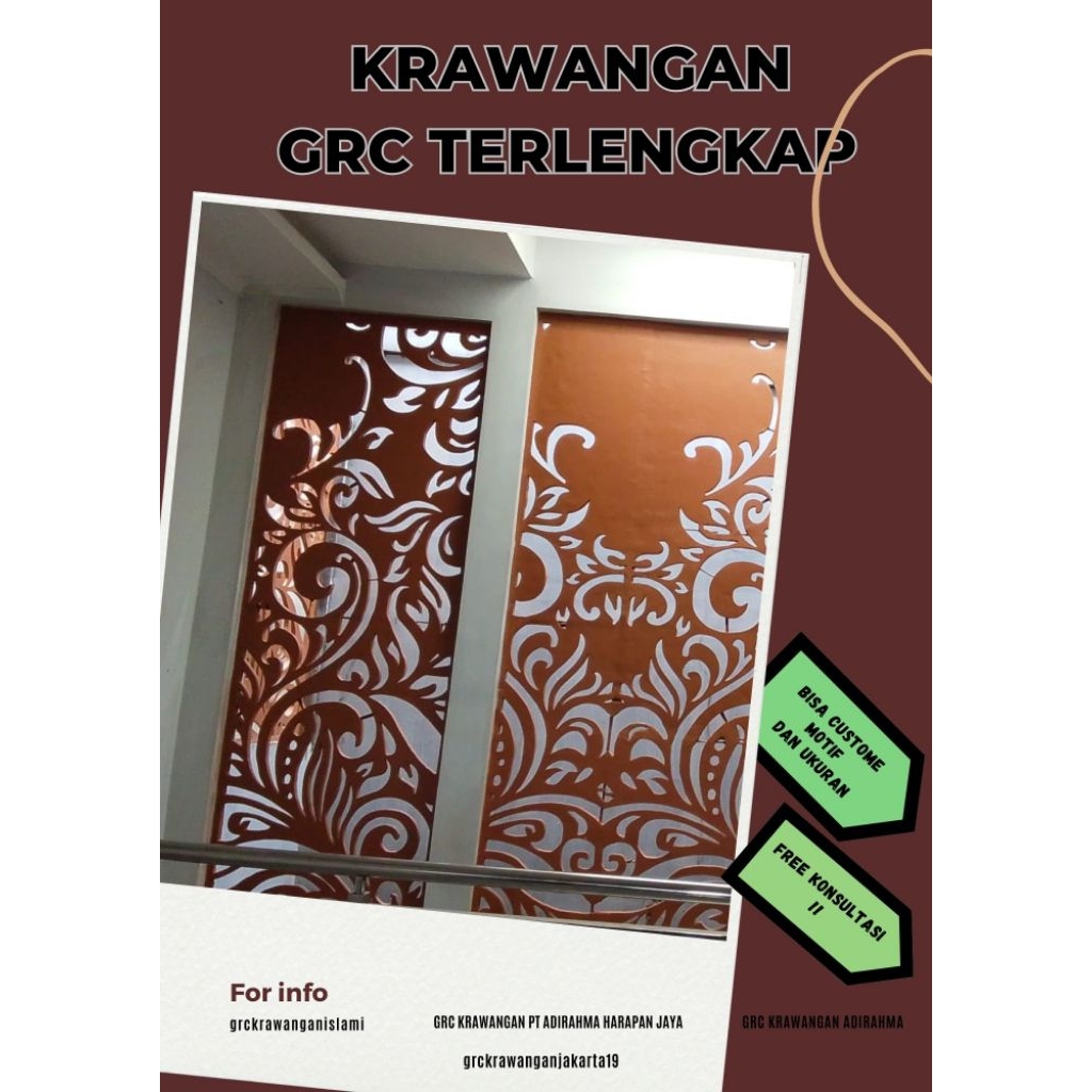 Supplier Roster dan Dinding 3D GRC Bintaro Sektor 4 Pesanggrahan