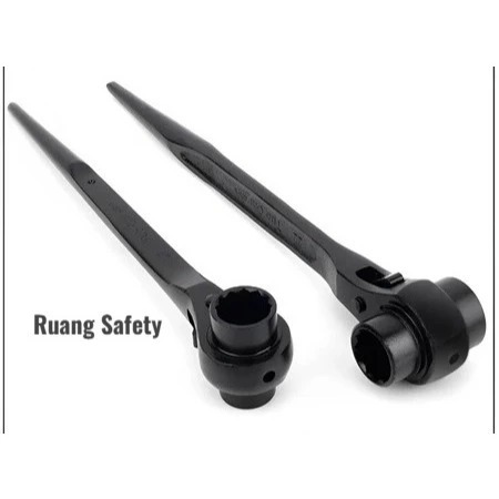 Kunci Pas Ring Rachet Skafolding Torsi 2 Arah Bolak-Balik Rachet