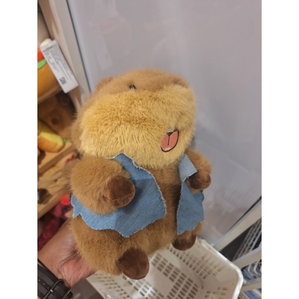 miniso pink groundhog ukuran 8in boneka mainan miniso