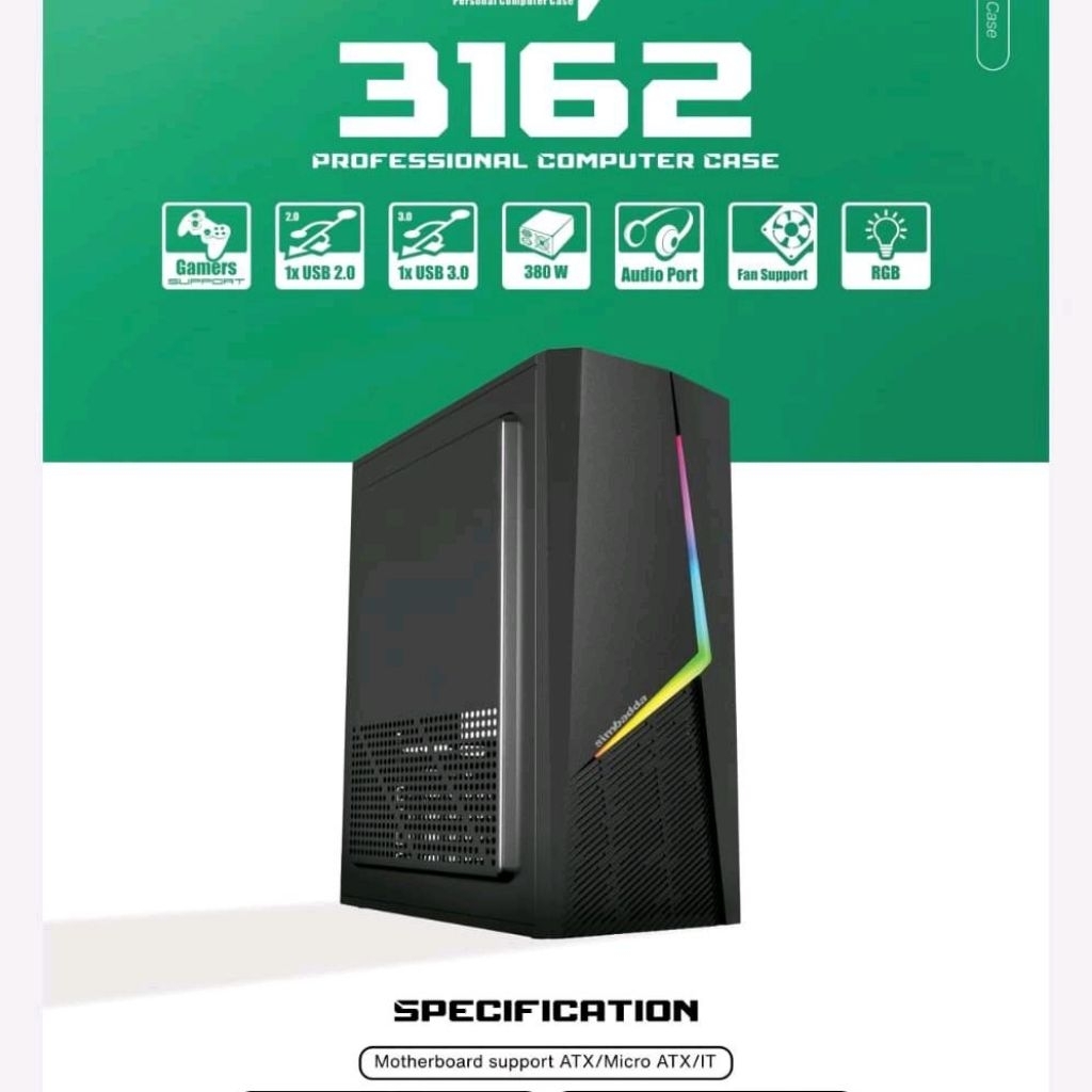 Simbadda Sim V Sim-V 3162 Casing Komputer CPU + Psu