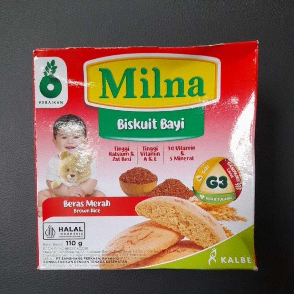 Milna Biskuit Bayi 110gr Biskuit Rusk Biskuit MPASI Cemilan Anak Bubur Bayi Bubur MPASI Makanan Bayi