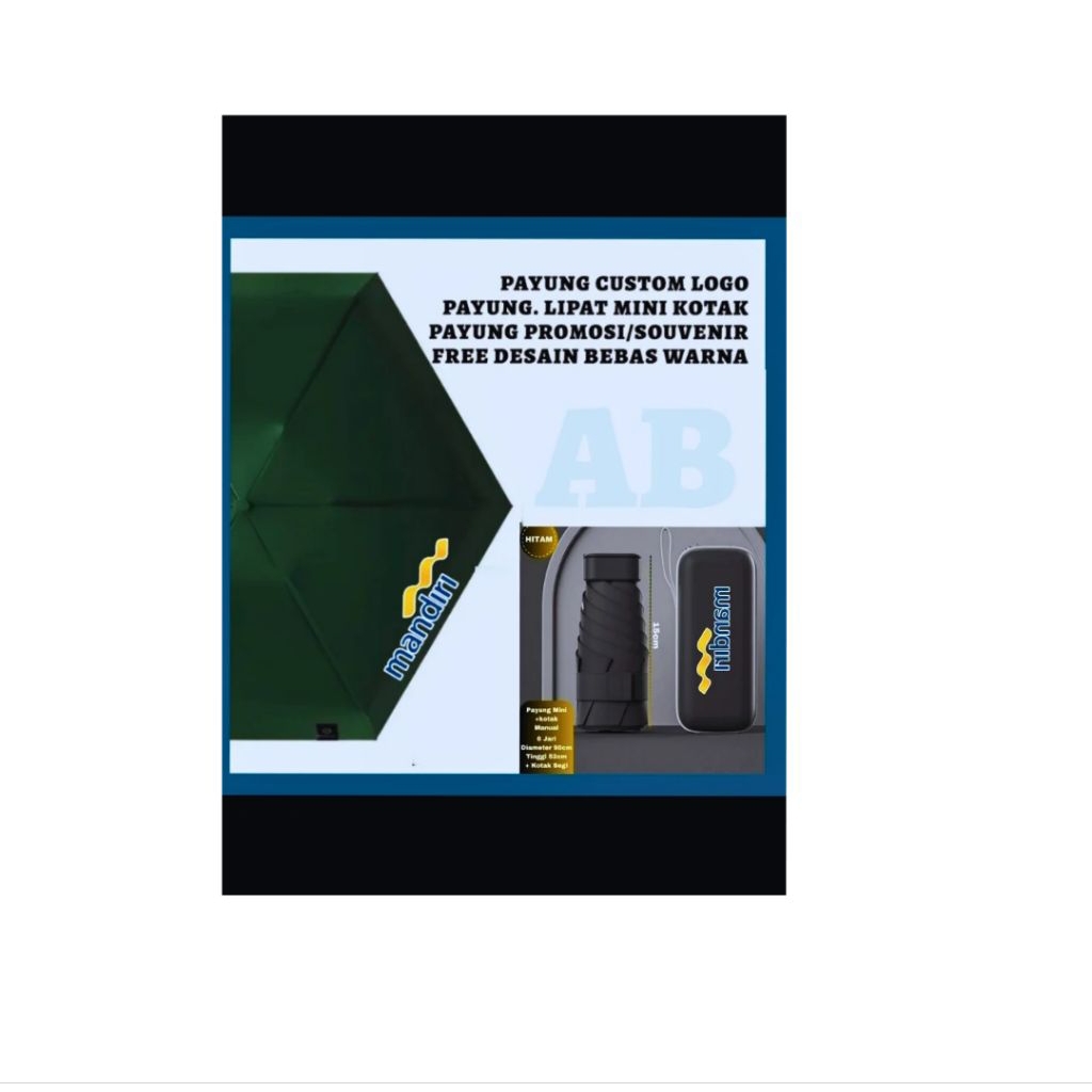 custom payung lipat mini